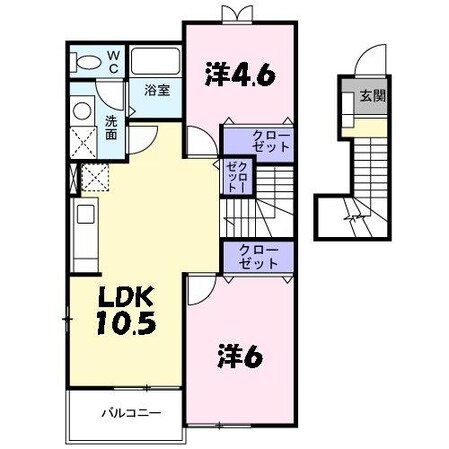 アルバプラシードIIの物件間取画像